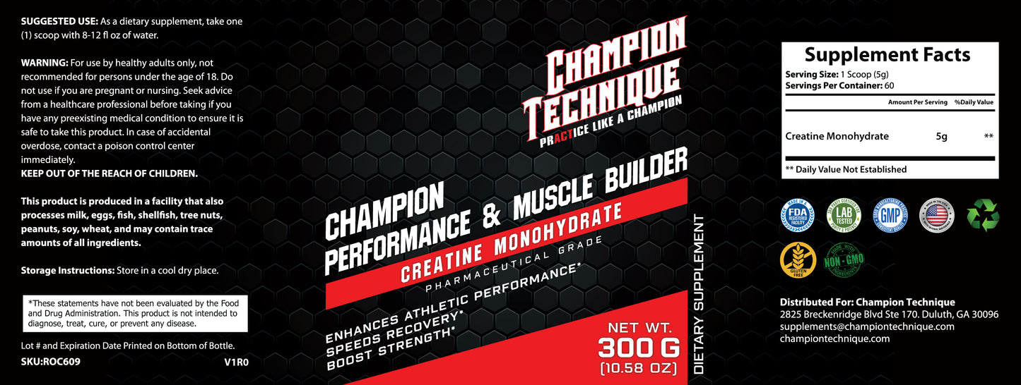 Champion Performance and Muscle Builder