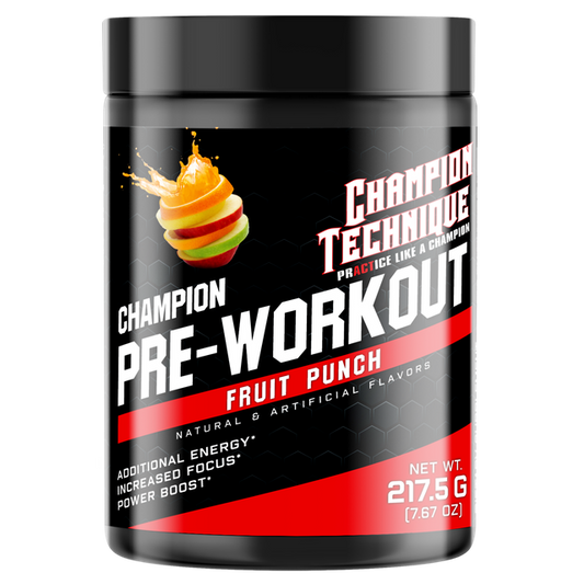 Champion Pre-Workout Fruit Punch Flavored