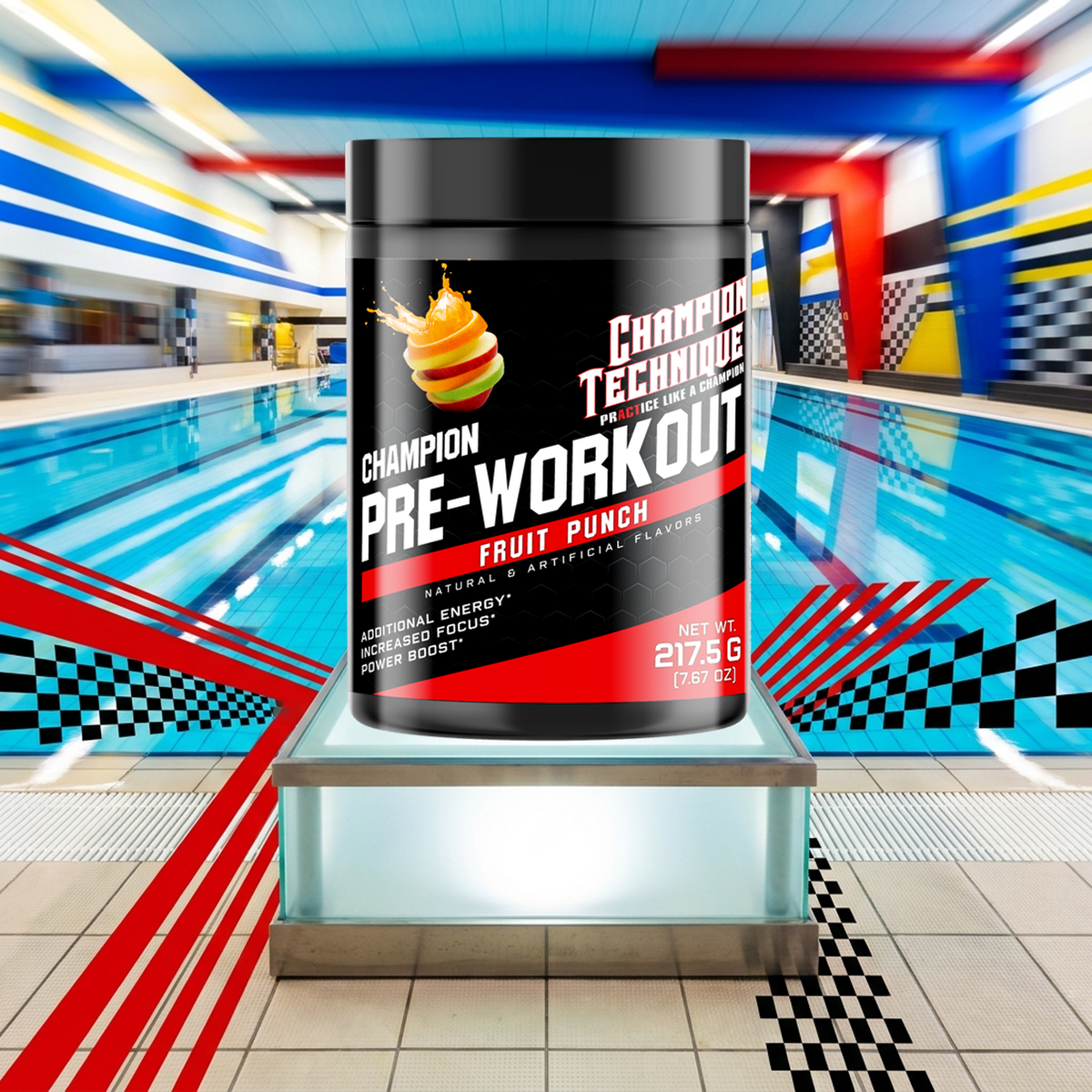 Champion Pre-Workout Fruit Punch Flavored