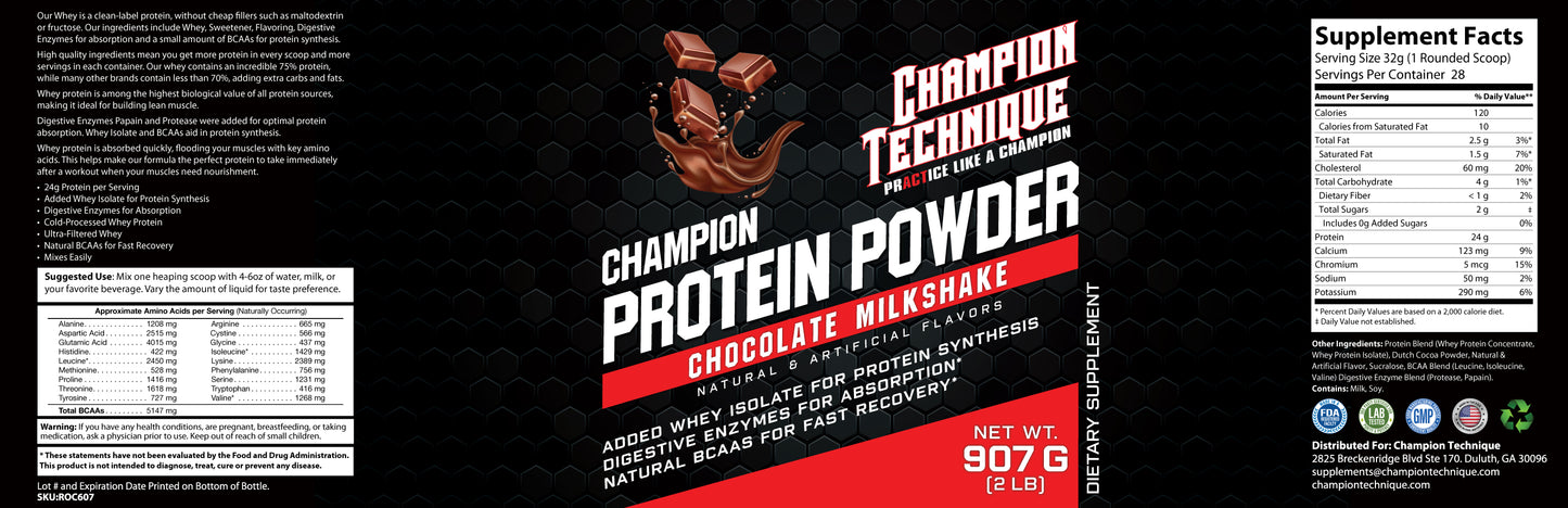 Champion Chocolate Protein Powder