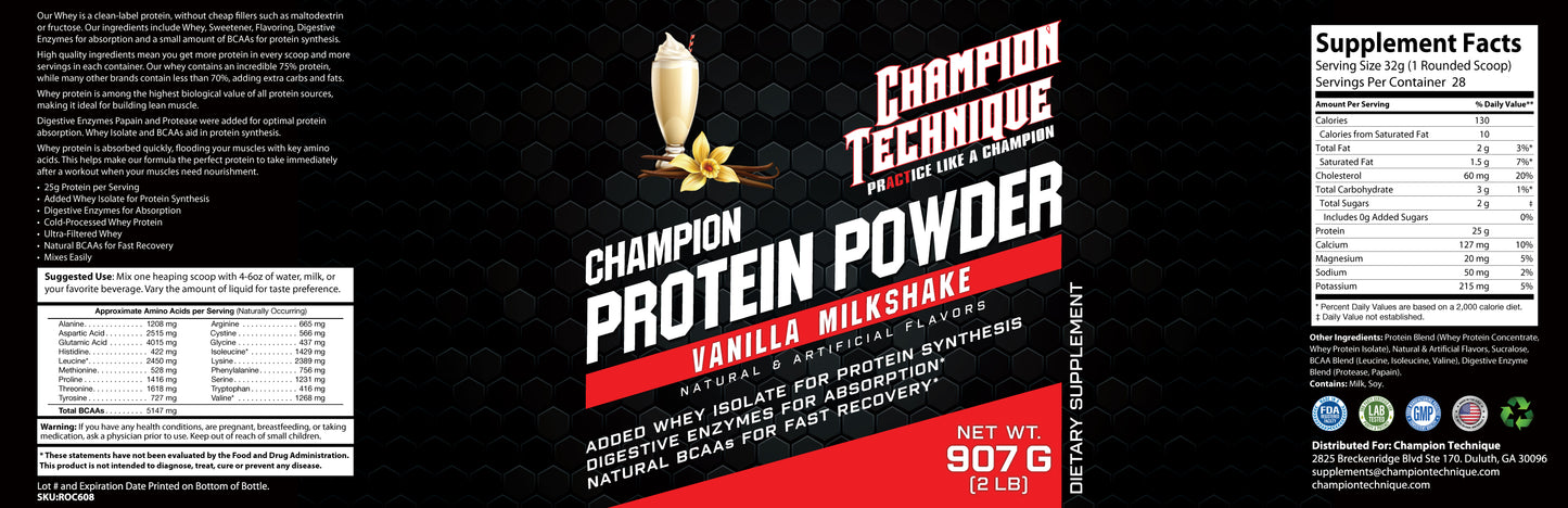 Champion Protein Powder (Vanilla)