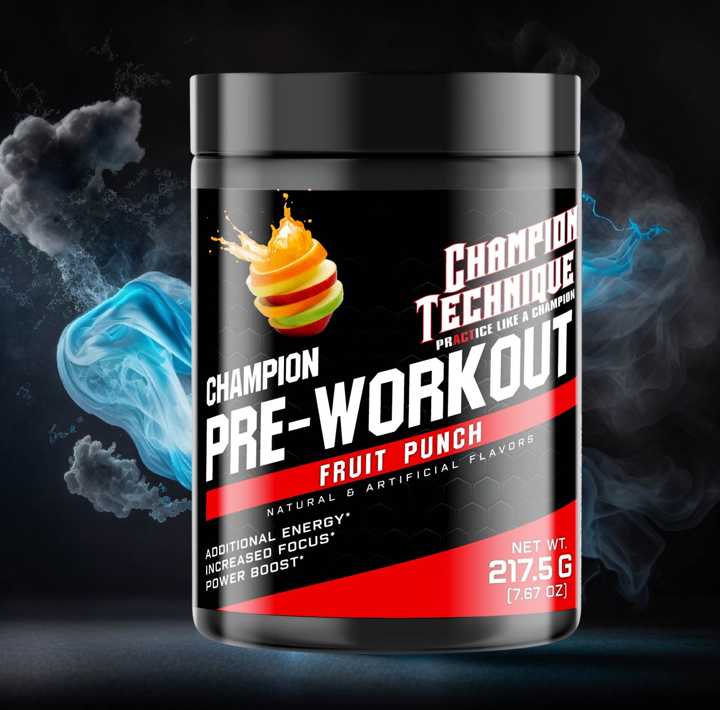 Champion Pre-Workout Fruit Punch Flavored